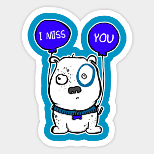 Blue Pooch 2 Sticker